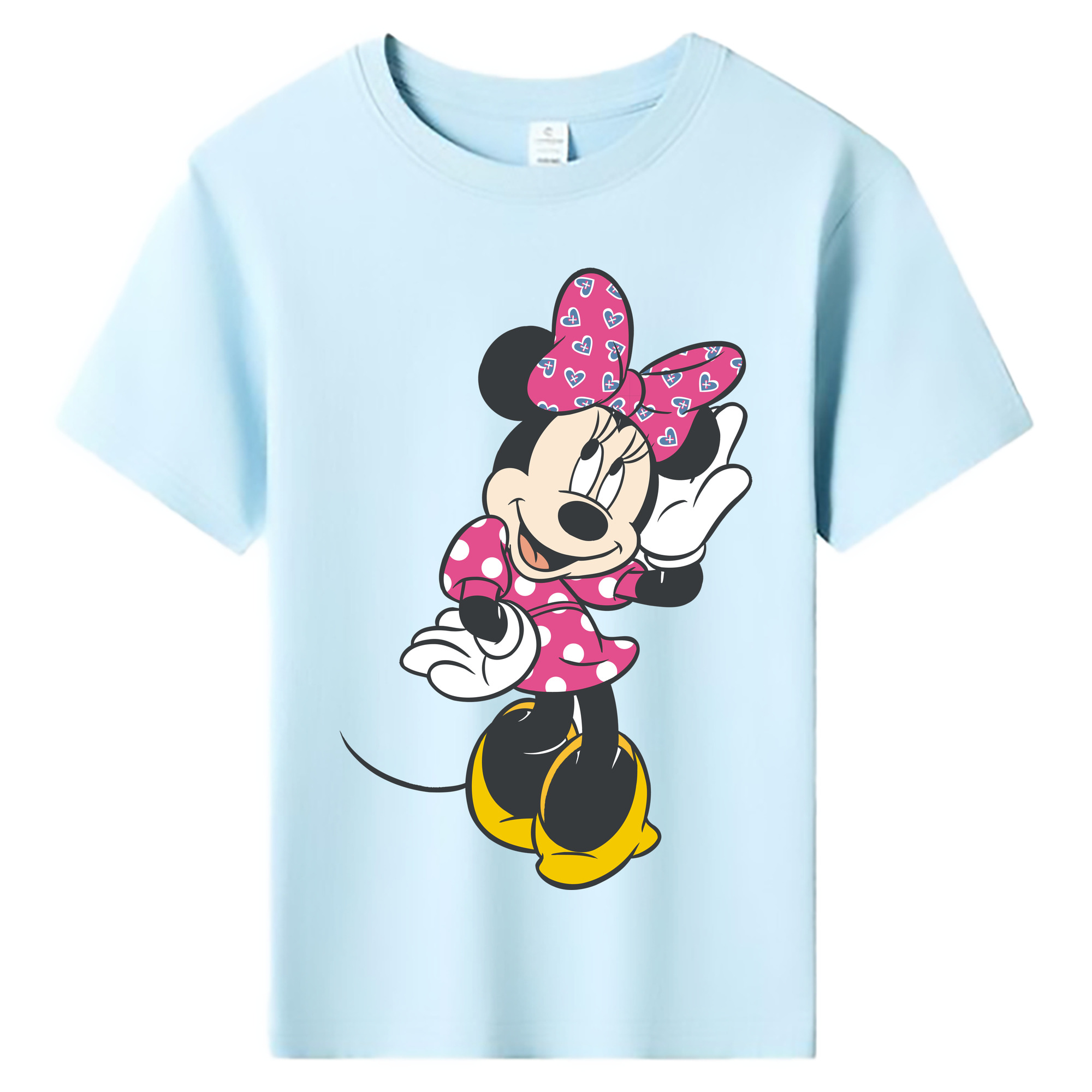 ミッキーマウス Mickey Mouse 綿100％キッズTシャツ（フロントプリント）
